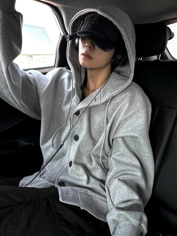 Aenbeog Button Hood Jacket